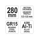YATO Profilzange (für Trockenbau) 280 mm d= 0,5-0,8 mm