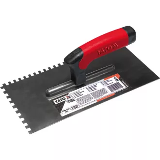YATO gezahnter Spachtel 130 x 270 mm Inox 6 x 6 mm