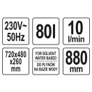 YATO Teilewaschanlage 80 Liter