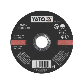YATO Trennscheibe für Metall 125 x 2,5 x 22 mm
