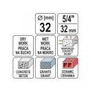 YATO Diamantbohrkrone 32 mm