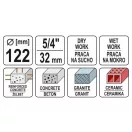 YATO Diamantbohrkrone 122 mm