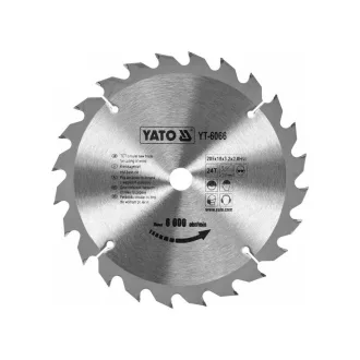 YATO Sägeblatt für Holz 205 x 18 x 2,0 mm / 24T