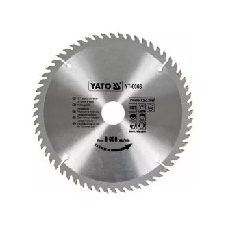 YATO Sägeblatt für Holz 210 x 30 x 2,2 mm / 60T