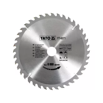 YATO Sägeblatt für Holz 250 x 30 x 2,2 mm / 40T