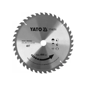YATO Sägeblatt für Holz 315 x 30 x 3,2 mm / 40T