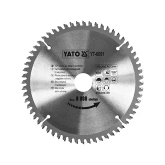 YATO Sägeblatt für Aluminium 200 x 30 x 1,5 mm / 60T