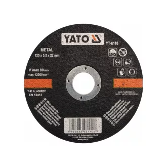 YATO Trennscheibe für Metall 125 x 3,2 x 22 mm