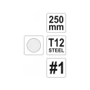 YATO Rundfeile 250 mm / Nr. 1 grob