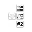 YATO Rundfeile 250 mm / #2 mittel