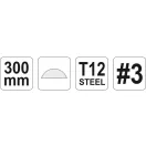 YATO Halbrundfeile 300 mm / #3 fein