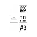 YATO Halbrundfeile 250 mm / #3 fein