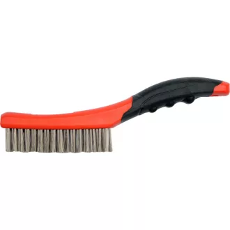 YATO Drahtbürste Edelstahl 4 Reihen 260 mm