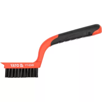   YATO Drahtbürste mit 5-zeiligem Kunststoffgriff Nylon 180 mm