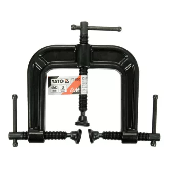 YATO 3-Seiten-Klemme 62 x 62 mm