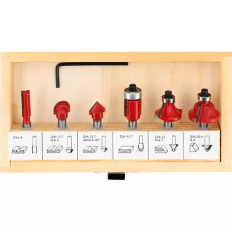 YATO Fräser-Set 6-teilig 6 mm