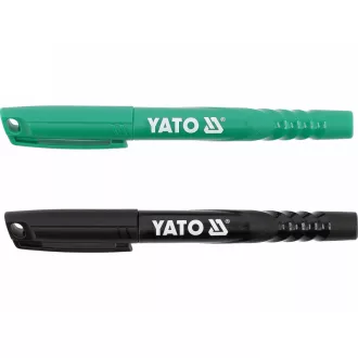 YATO Markierungsfilzstifte 2 Stück schwarz - grün