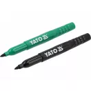 YATO Markierungsfilzstifte 2 Stück schwarz - grün