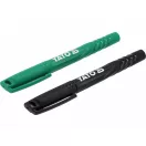 YATO Markierungsfilzstifte 2 Stück schwarz - grün