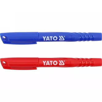 YATO Markierungsfilzstifte 2 Stück rot - blau