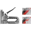 YATO Tacker 6-14 mm + Klammern (geeignet für 3 verschiedene Klammern)