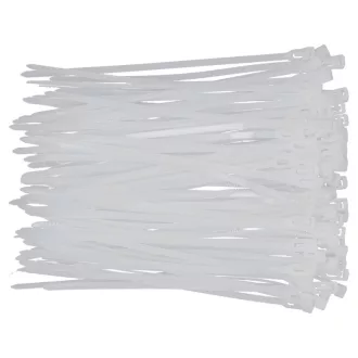 YATO Lösbare Kabelbinder 3,6 x 150 mm weiß (100 Stück)