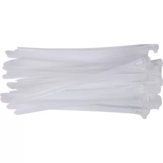   YATO Wiederverwendbare Kabelbinder 7,6 x 200 mm Weiß (100 Stück)