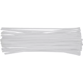 YATO Lösbare Kabelbinder 7,6 x 450 mm weiß (100 Stück)