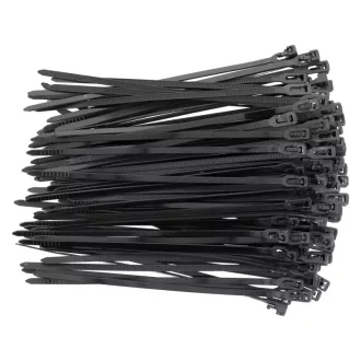 YATO Lösbare Kabelbinder 3,6 x 150 mm schwarz (100 Stück)