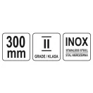 YATO Lineal Edelstahl 300 mm