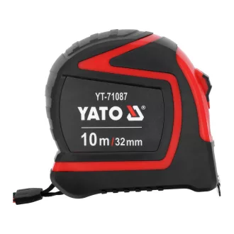 YATO Maßband 10 m x 25 mm gummiert