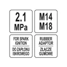 YATO Manometer-Set 5-teilig (Diesel, Benzin)