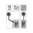YATO Kompressionsmesser für Dieselmotor 70 Bar