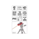 YATO Laser-Entfernungsmesser 0,2-40 m IP65