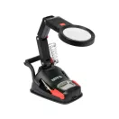 YATO Lötständer mit Lupe und LED-Licht