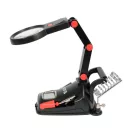 YATO Lötständer mit Lupe und LED-Licht