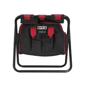 YATO Klappstuhl mit Werkzeughalter 22 Taschen