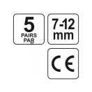 YATO Ohrstöpsel 7-12 mm (5 Paar/Karton)