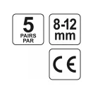 YATO Ohrstöpsel geschnitten 8-12 mm (5 Paar/Karton)