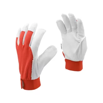 YATO Arbeitsschutzhandschuh, Größe 10, Leder-Baumwolle