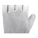 YATO Arbeitsschutzhandschuh aus Leder mit Klettverschluss, Größe 10, weiß