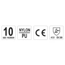 YATO Arbeitsschutzhandschuh, Größe 10