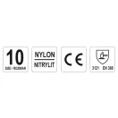 YATO Montagehandschuhe (Nitril getaucht WEISS) 10