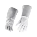 YATO Arbeitsschutz-Schweißhandschuh, Größe 10, Leder weiß