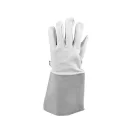 YATO Arbeitsschutz-Schweißhandschuh, Größe 10, Leder weiß