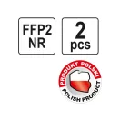 YATO Staubmaske FFP2/P NR (2 Stück)
