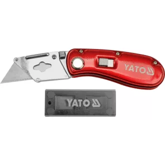 YATO Klappbares Trapezklingenmesser + 5 Klingen