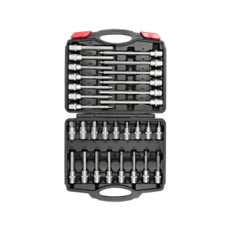   YATO Bit-Steckschlüsselsatz 30-teilig Inbusschlüssel 1/2" 5-19 mm CrV