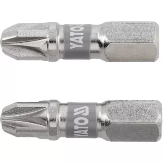 YATO Bit Spitze PZ3 x 25 mm (2 Stück)