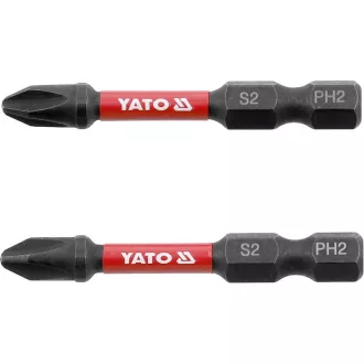 YATO Impact-Bitspitze PH2 x 50 mm (2 Stück)